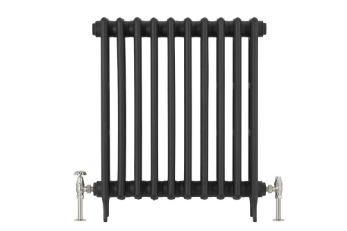 Buckingham Manual Cast Iron Radiator Valve Satin Nickel